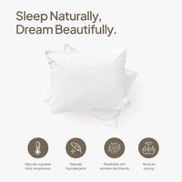 Silk Lined Support Pillows | Set of two