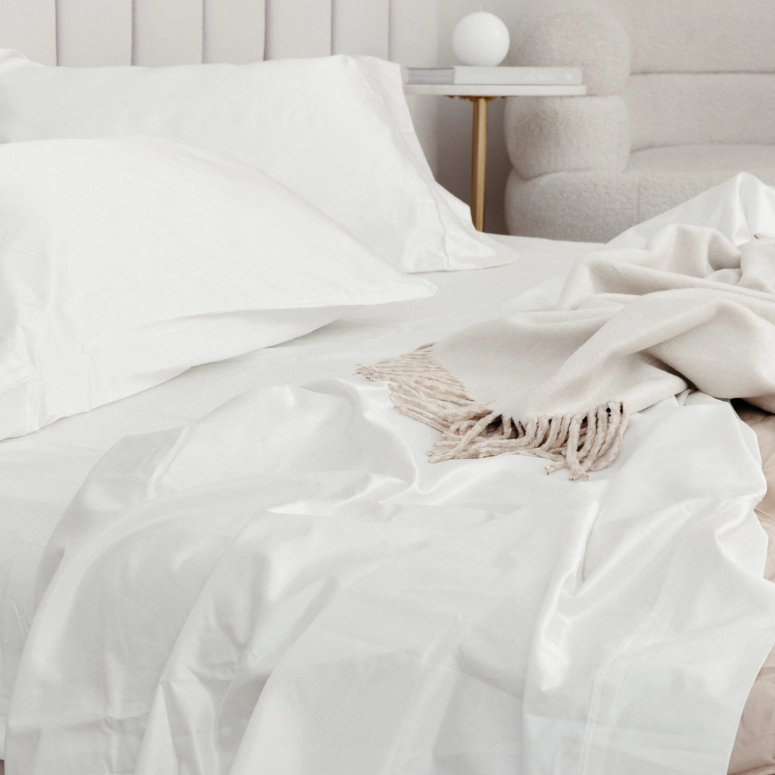 White silk blanket hotsell