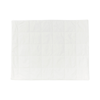 Flat lay of Silk Lined Pillow Protector in white by SmartSilk